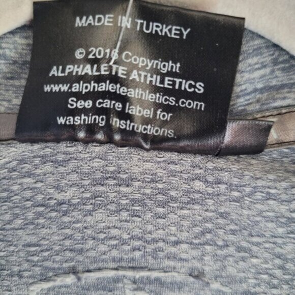 Alphalete Heathered Grey Half Zip Long Sleeve Top Size  Small - Picture 8 of 10